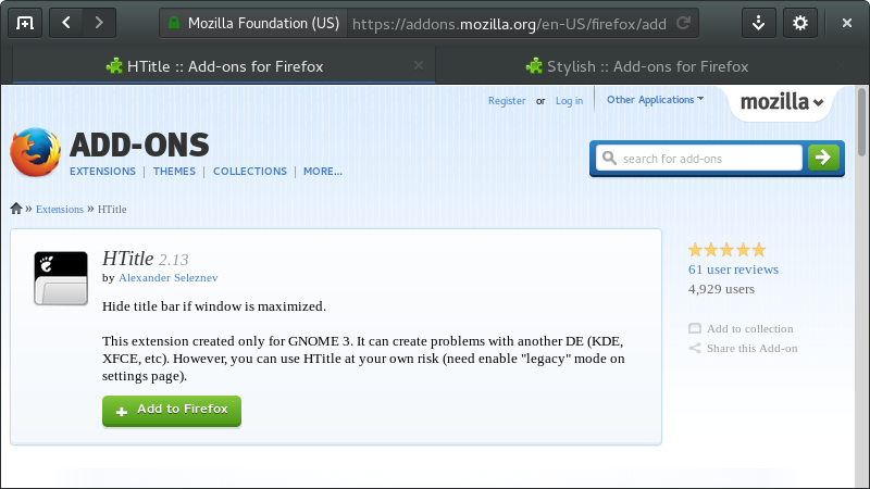 Headerbar style for GNOME 3.14-