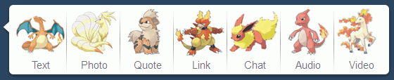 Pokemon Gen 1: Fire [Tumblr post icons]