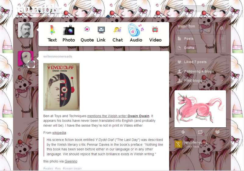 Cupcake Girl [Tumblr dash theme]