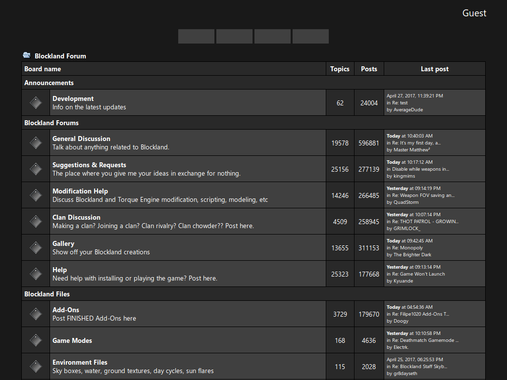 Blockland Forum - Metro-like Theme