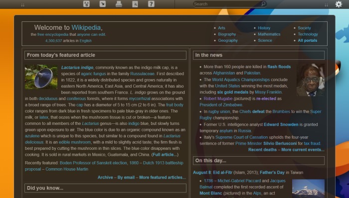 Wikipedia - Firefox Theme