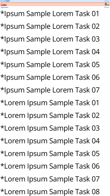 SlimTimer Large Font-Size for Mobile Display