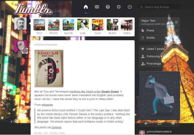 You'll find me in Tokyo [Tumblr dash theme]