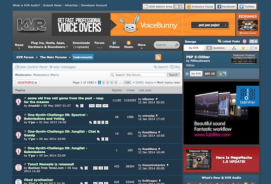 KvRaudio.com Dark Blue Theme