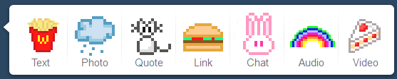 Pixelated [Tumblr post icons]