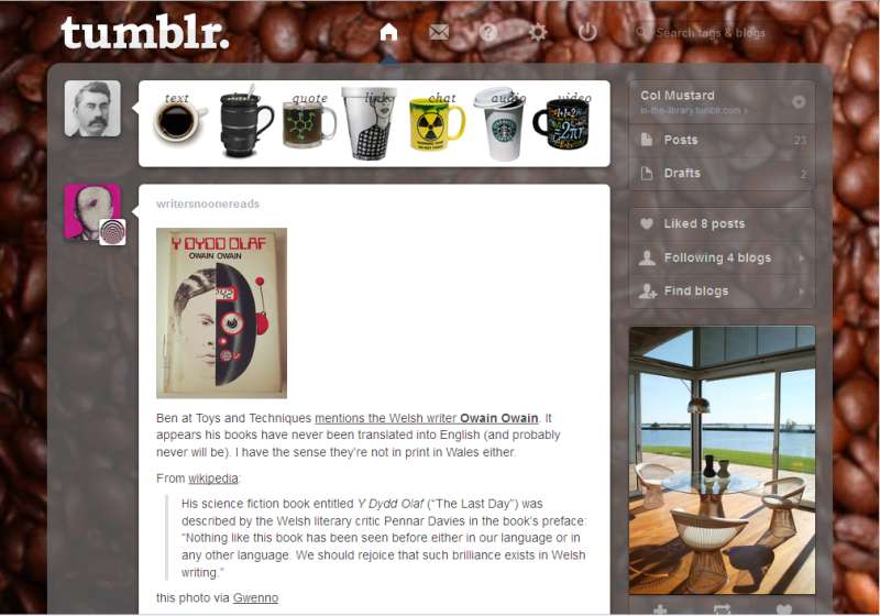 Coffee #2 [Tumblr dash theme]