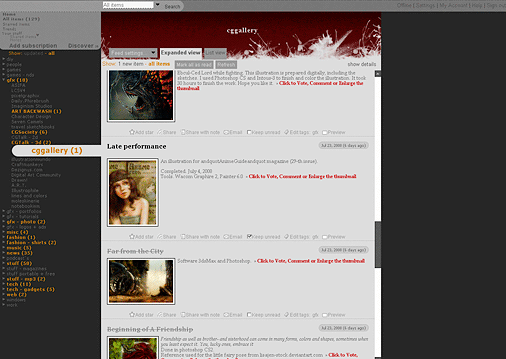 Google Reader - BlogStyle