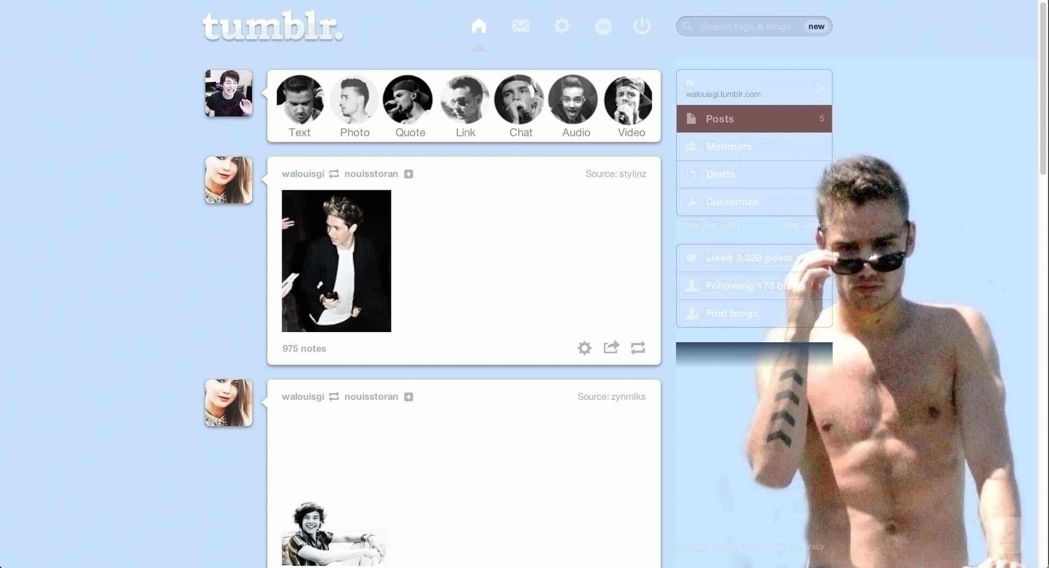 Liam Payne #2 Dashboard Theme Tumblr | sweetenouis