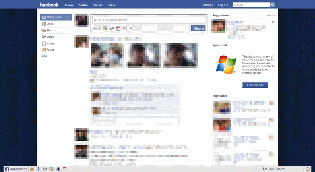 Facebook - QuickStyle Blue Boards Background