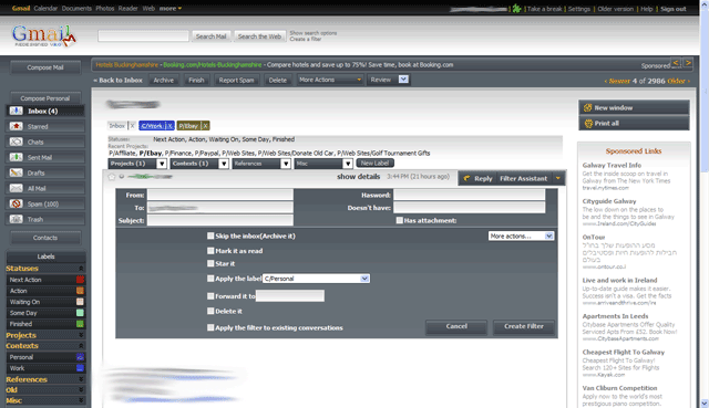 Filter Assistant Redesign for Gmail Redesigned