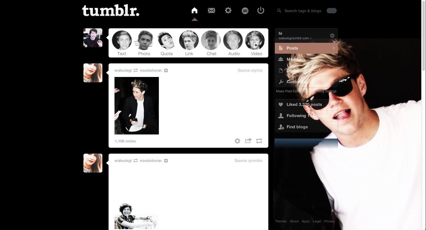 Niall Horan #2 Tumblr Dashboard V1 | sweetenouis