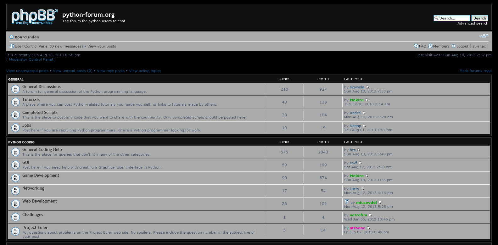 python-forum.org Shades of Grey