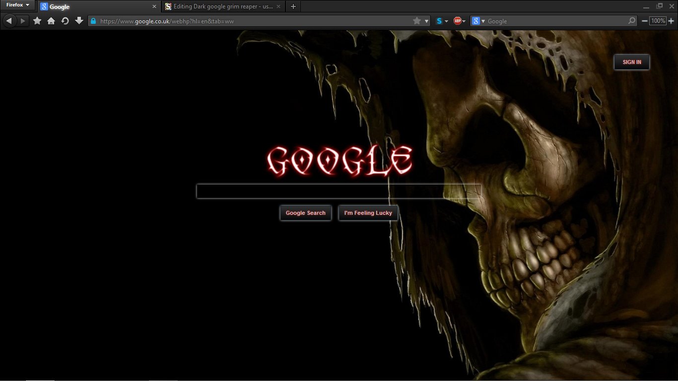Dark google grim reaper