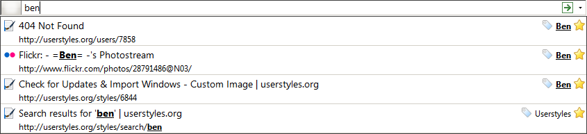 Awesome Bar - Hide History From List (Or Others)