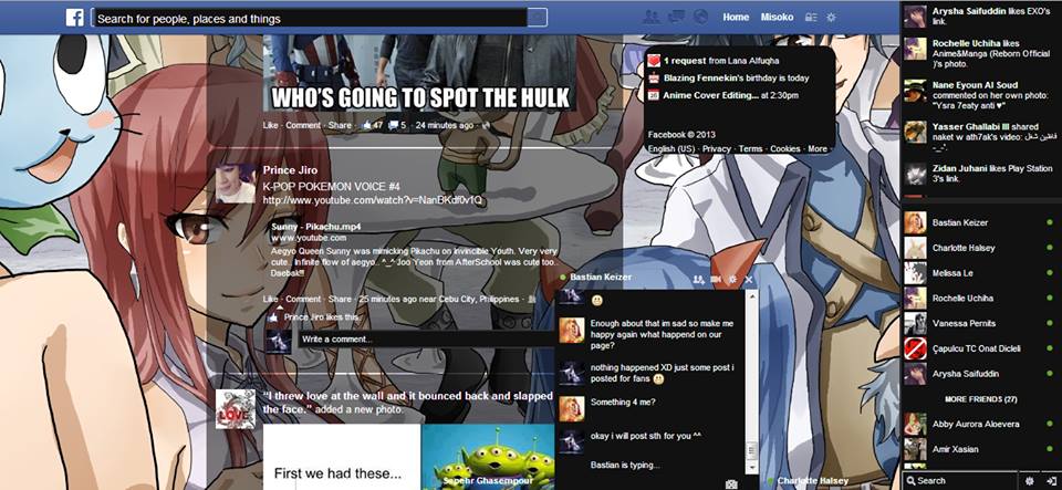 Fairy Tail Theme Facebook