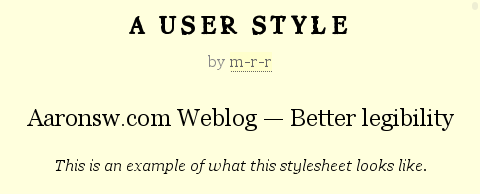 Aaronsw.com Weblog — Better legibility