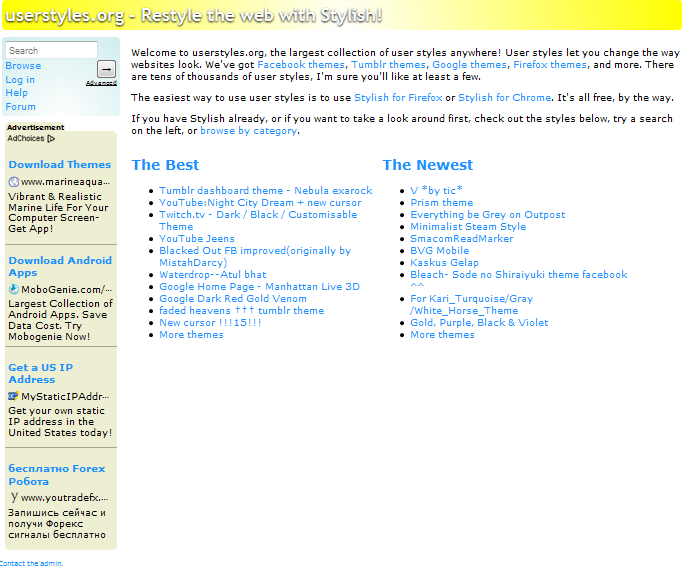 userstyles.org new style