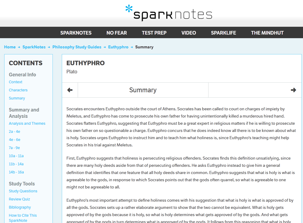 Better Sparknotes