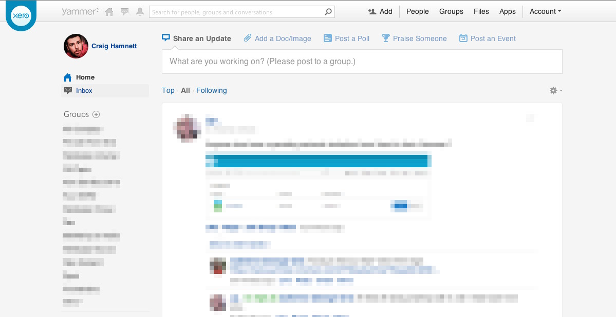 Yammer for Xero