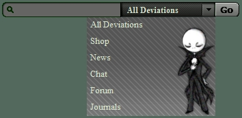 pinstripe / jack skellington searchbar