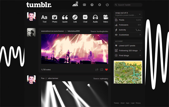 Arctic Monkeys 'AM' - dashboard theme