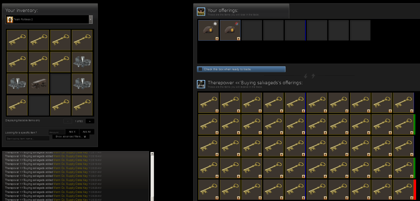 big steam trade (firefox version)