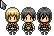 Armin & Mikasa & Eren (SnK) cursor