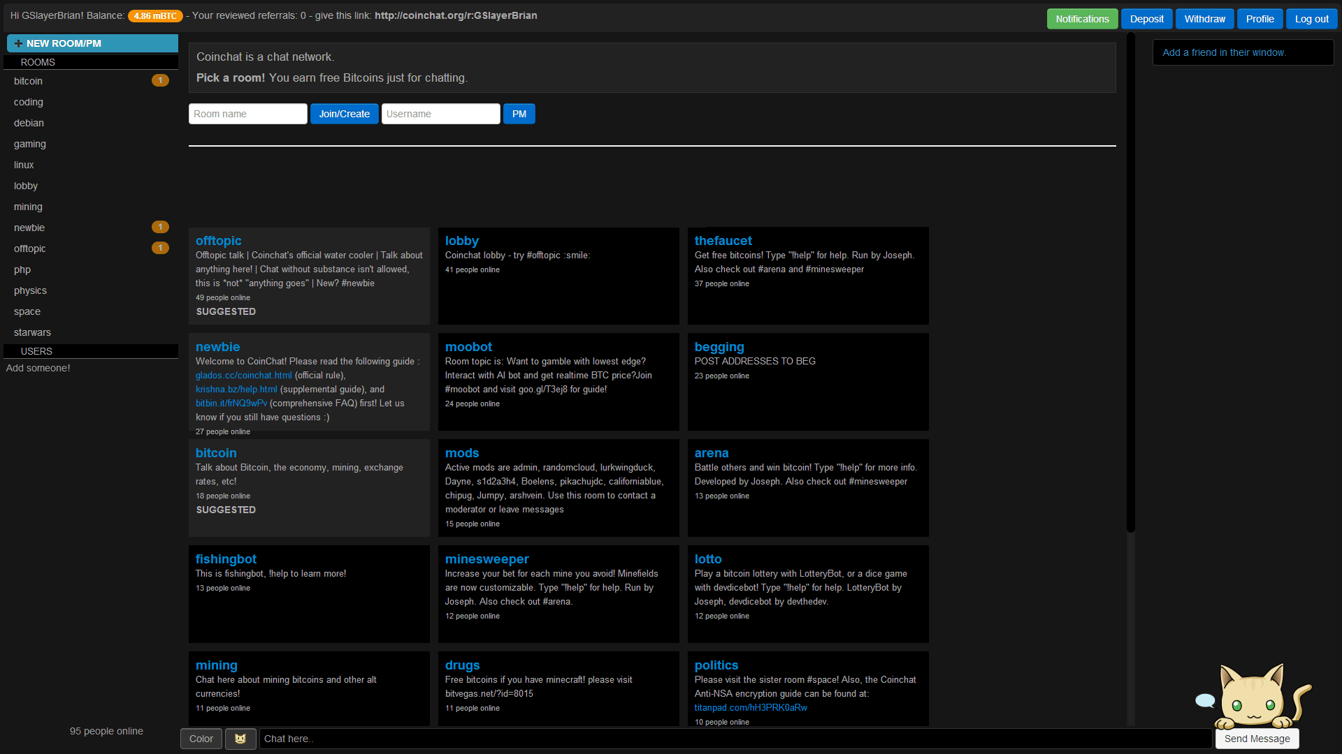 Coinchat.org Dark Theme