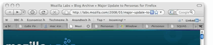 Italicize Unread Tabs (Mac OS X, maybe others)