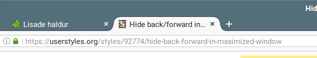 Hide back/forward in maximized window (FX 42+)