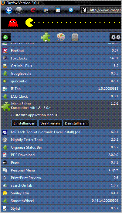 Firefox 3** - All in One Sidebar "Pacman"
