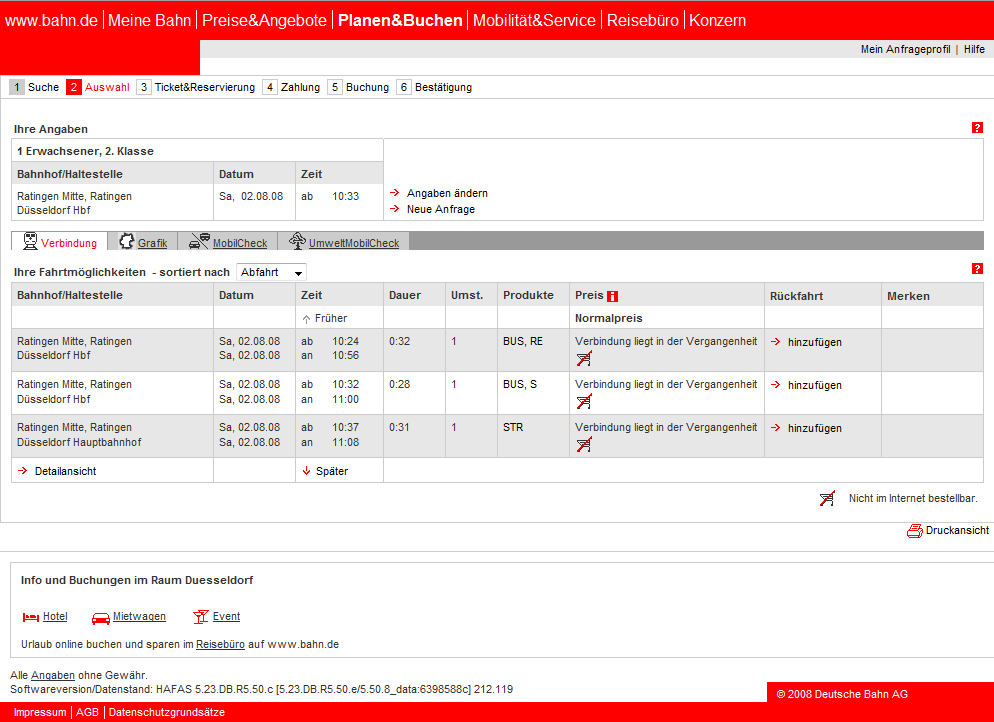 DB.de - Reiseauskunft light