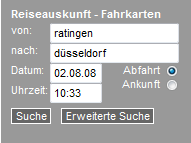 DB.de - Startseite: Searchengine