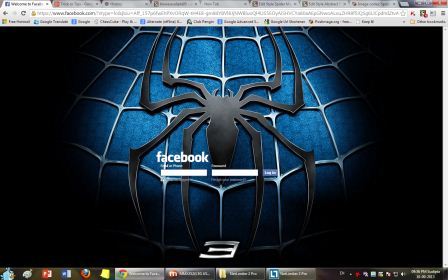 Spiderman 3 Facebook Login Theme
