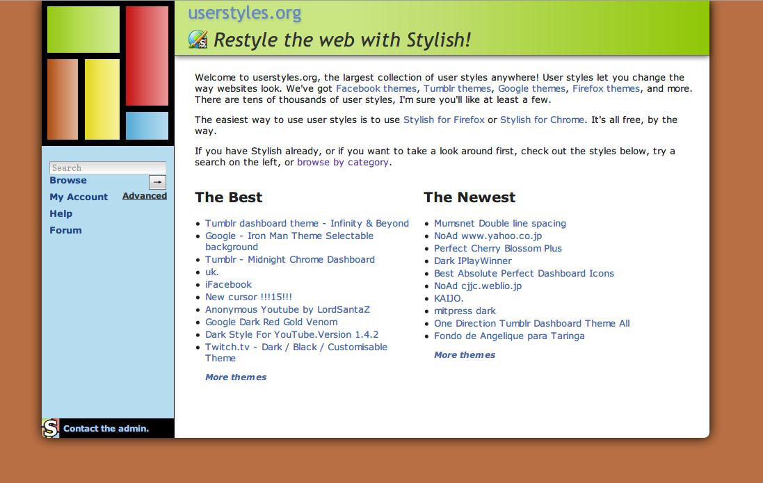 UserStyles.org: USo Stylish 2015