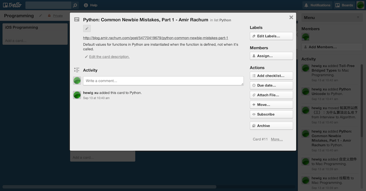 Wider Trello Card