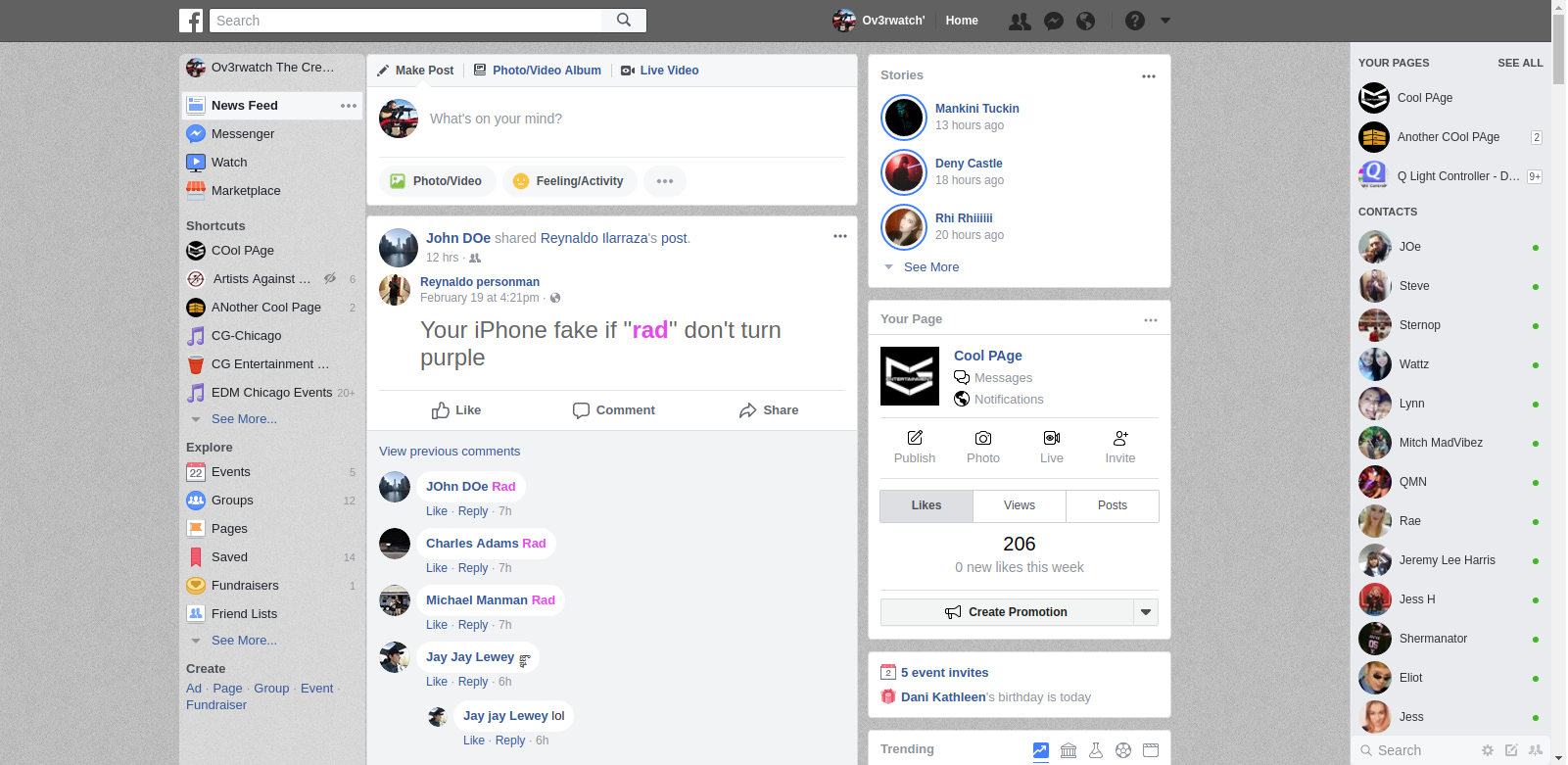 Greycebook (Grey Facebook) v2 by OV3RWATCH
