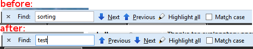 Swap Next & Previous buttons in Quick Find bar