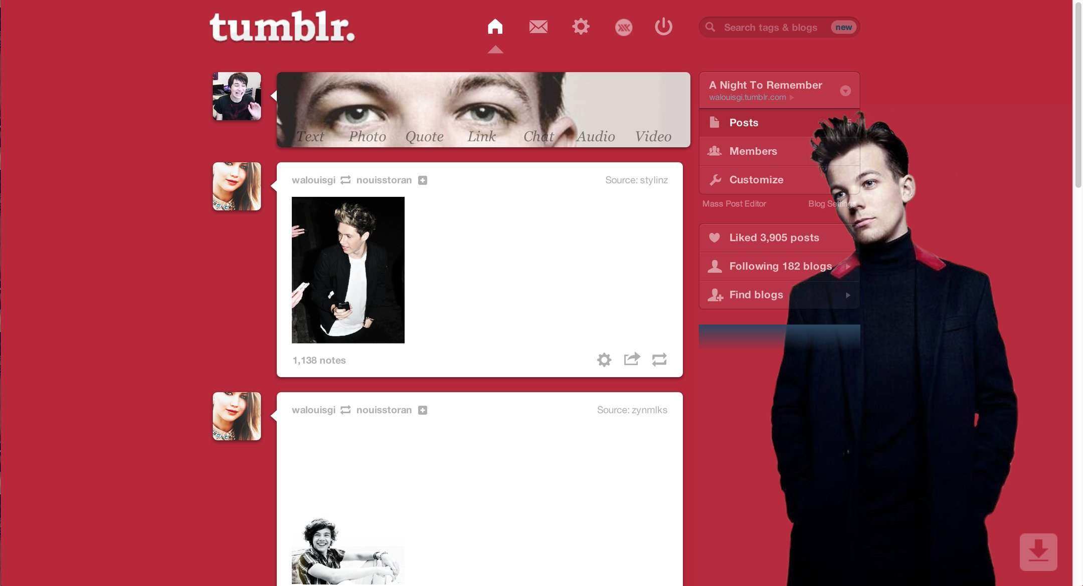 Louis Tomlinson Tumblr Dashboard GQ | sweetenouis