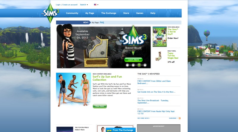 Sims3site Aurora Skies