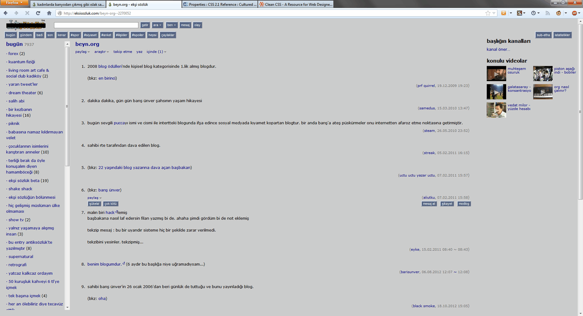 YeniAntik Ekşi Sözlük Teması