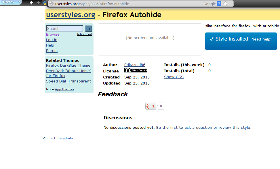 Firefox Autohide