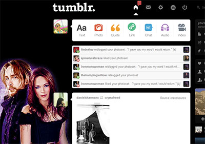 Tumblr dashboard: Sleepy Hollow Fox #7