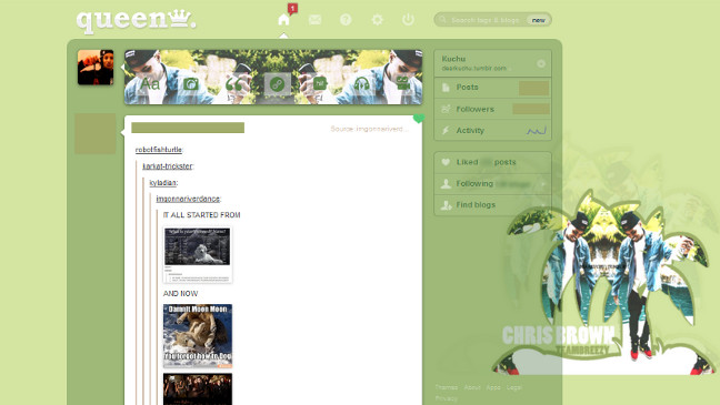 Chris Brown | Teambreezy | Tumblr Dash Theme