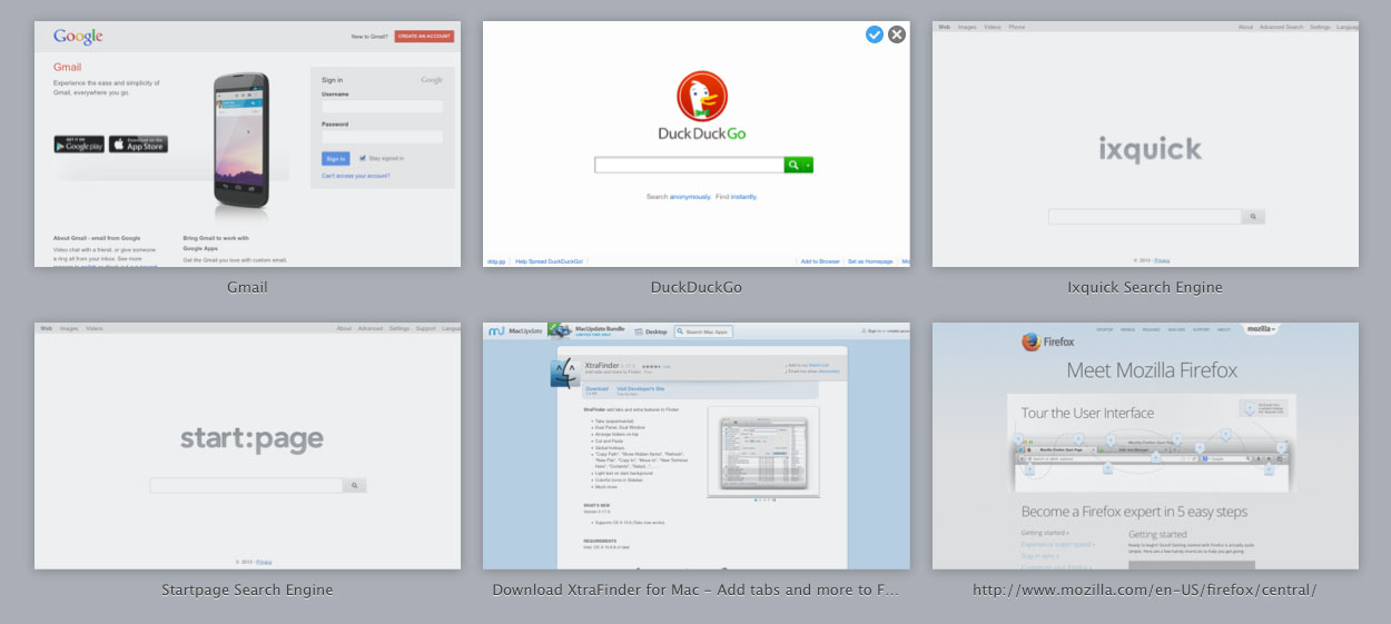 another new tab mod for firefox