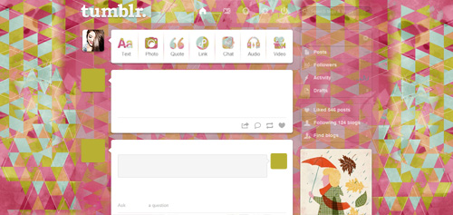 Theme dashboard color pink