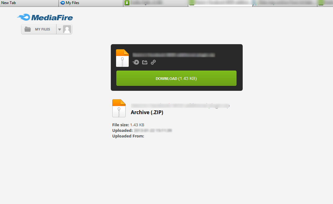 Clean MediaFire Download Page -  no ads