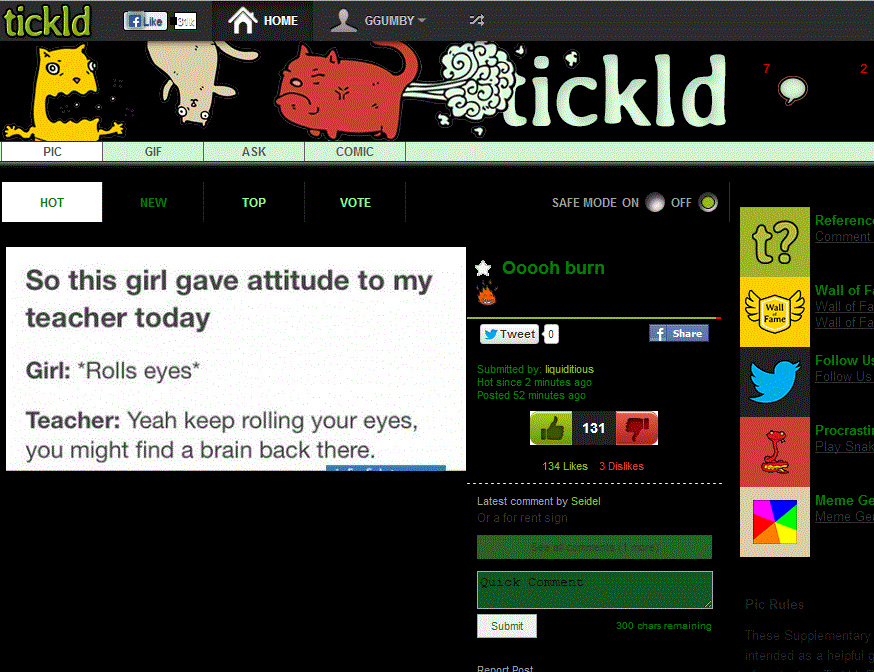 Black and Green Tickld