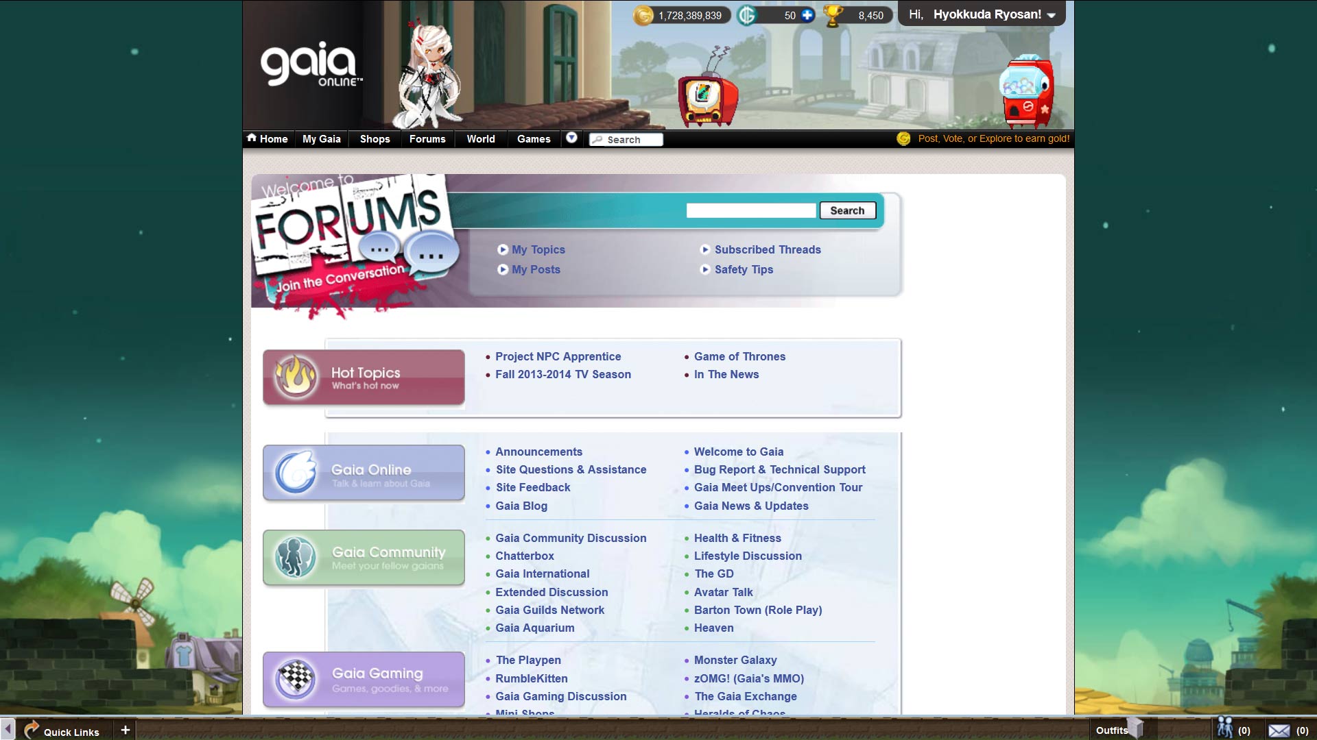 Gaia Online Enhancer Plus