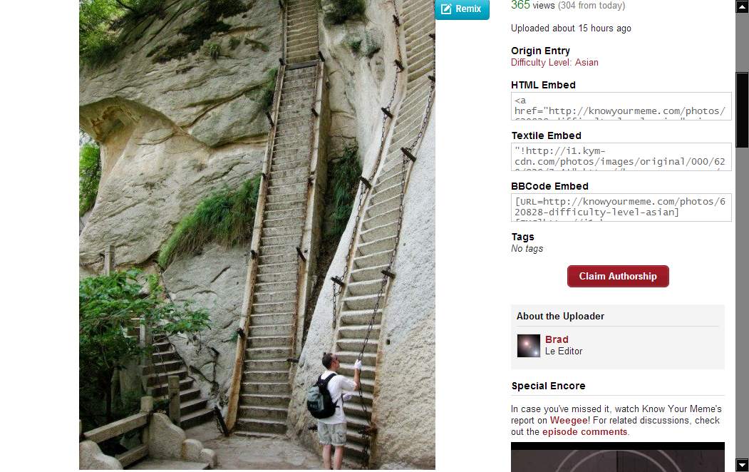 Know Your Meme: disable floating bar